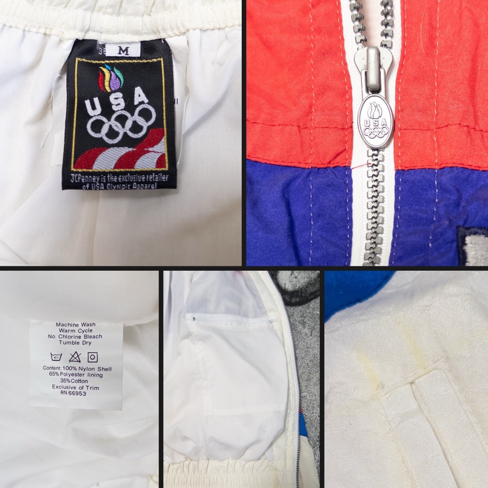 Vintage 1992 USA Winter Olympic Team Head Sportswear Tracksuit, Waist ~26” - Picture 5 of 9